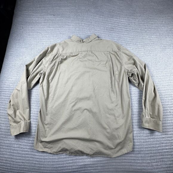 Eddie Bauer Guide Series Shirt Men XL Tan Button Down LS Outdoor Fishing - Picture 5 of 8